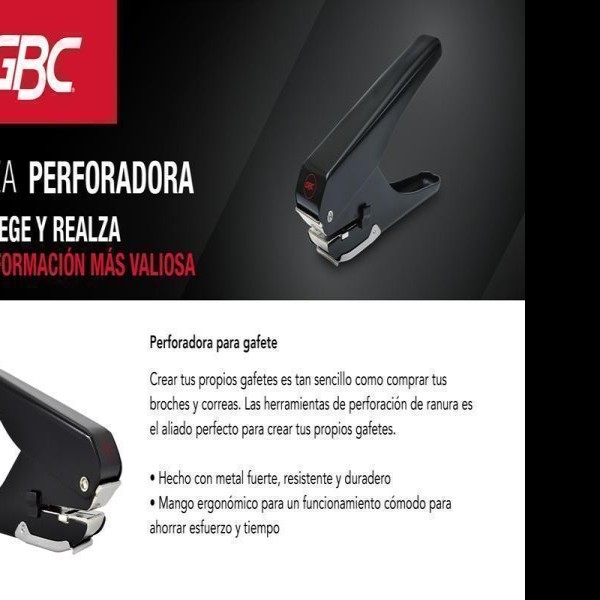 PERFORADORA PGAFETE GBC MX60077 METALICA E1 C4